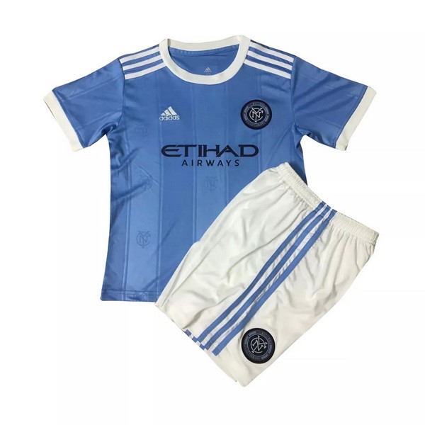 Trikot New York City Heim Kinder 2021-22 Blau Fussballtrikots Günstig